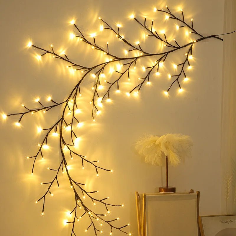 Lighted Willow Vine Lights for Walls - Hues & Craft