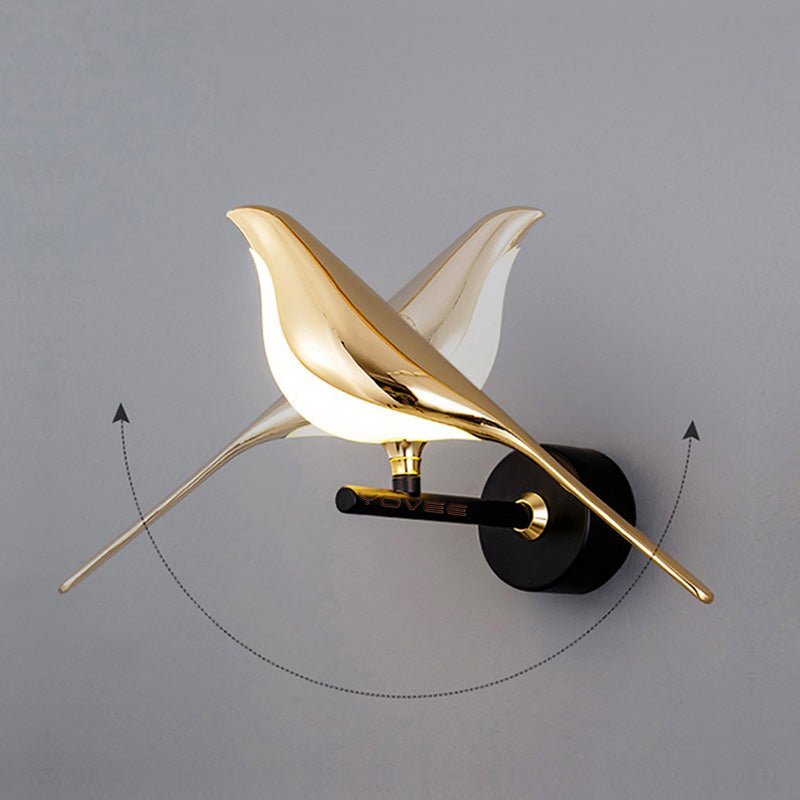 Modern Indoor Hallway Nordic Led Bird Wall Lamp - Hues & Craft