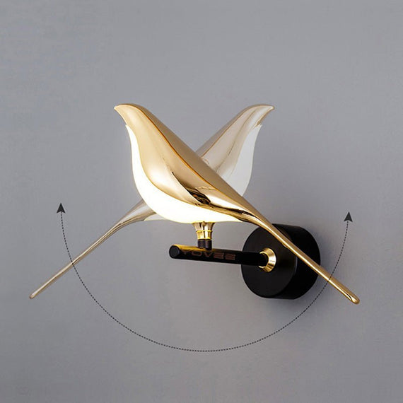 Modern Indoor Hallway Nordic Led Bird Wall Lamp - Hues & Craft