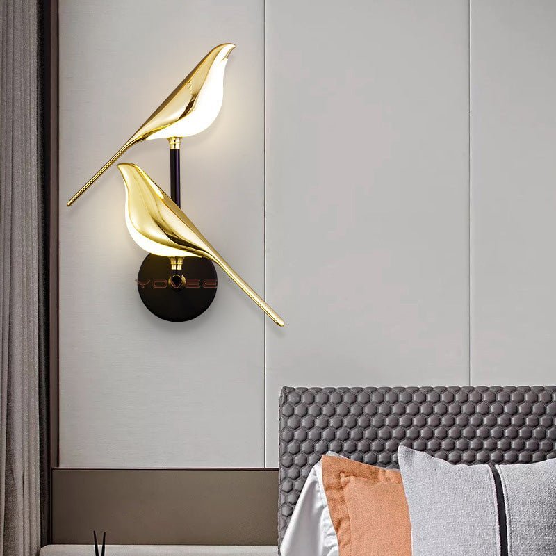 Modern Indoor Hallway Nordic Led Bird Wall Lamp - Hues & Craft