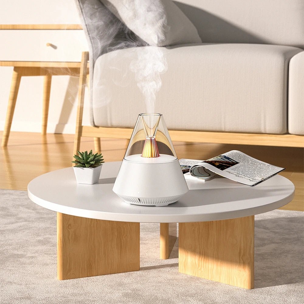 Remote Control USB Aromatherapy Diffuser Air Humidifier With Warm Night Light - Hues & Craft
