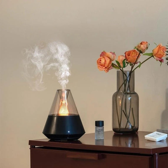 Remote Control USB Aromatherapy Diffuser Air Humidifier With Warm Night Light - Hues & Craft