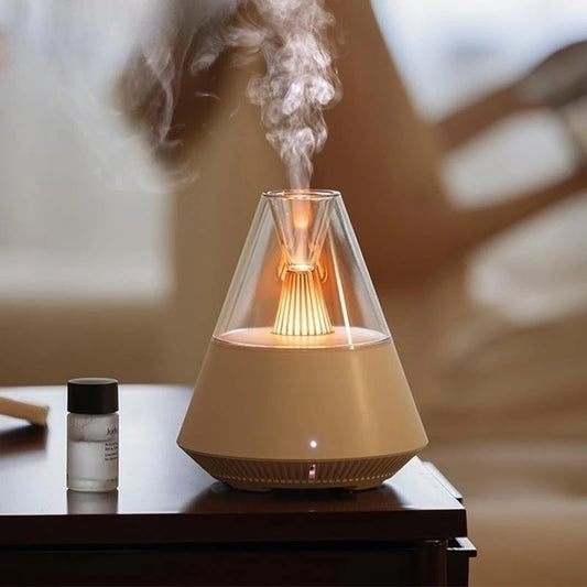 Remote Control USB Aromatherapy Diffuser Air Humidifier With Warm Night Light - Hues & Craft