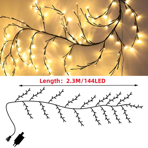 Lighted Willow Vine Lights for Walls - Hues & Craft