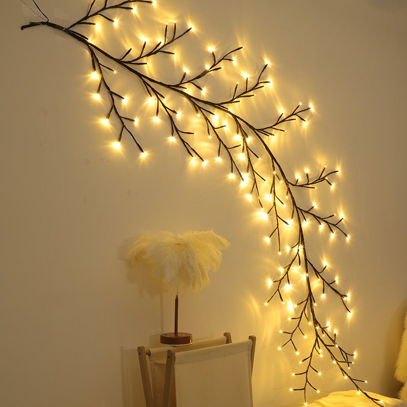 Lighted Willow Vine Lights for Walls - Hues & Craft