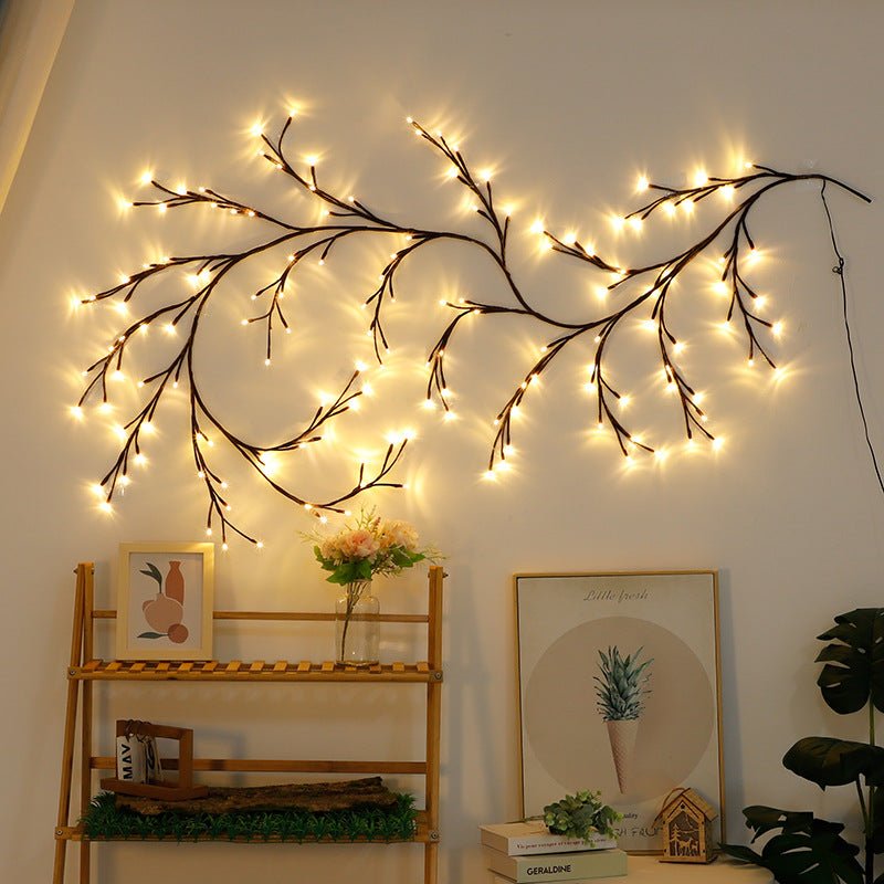 Lighted Willow Vine Lights for Walls - Hues & Craft