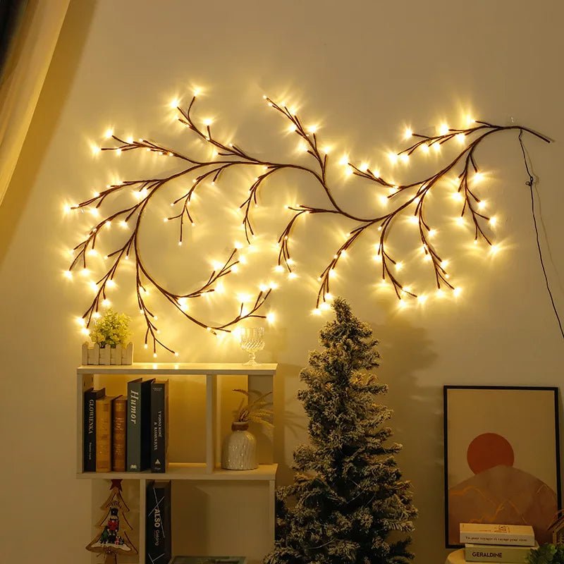 Lighted Willow Vine Lights for Walls - Hues & Craft