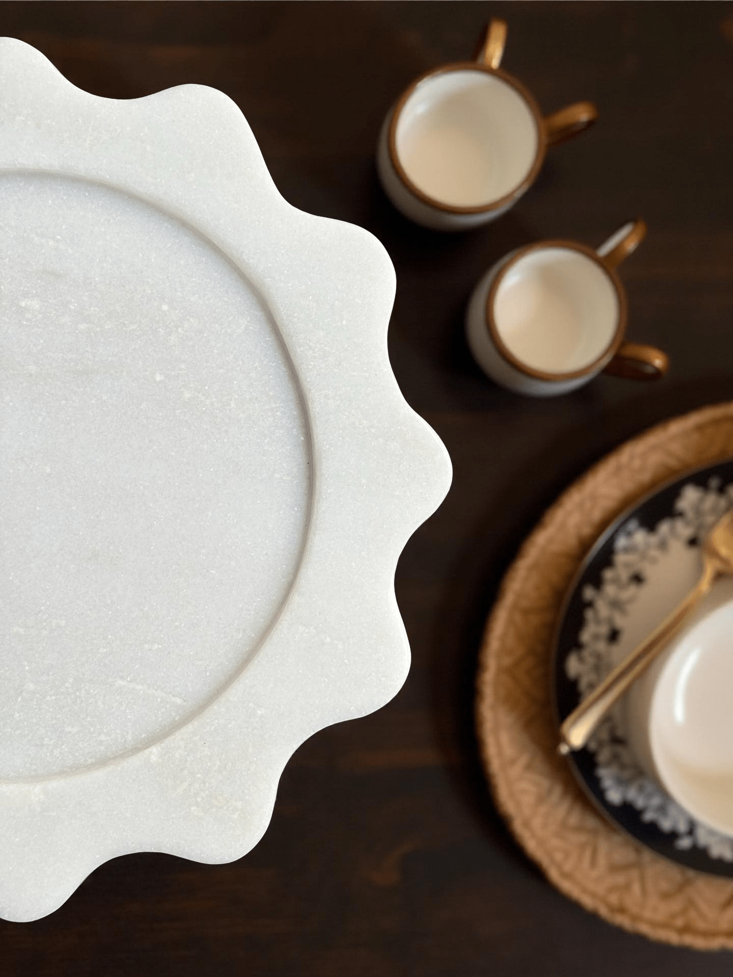 Sunflower Marble Tray - Hues & Craft